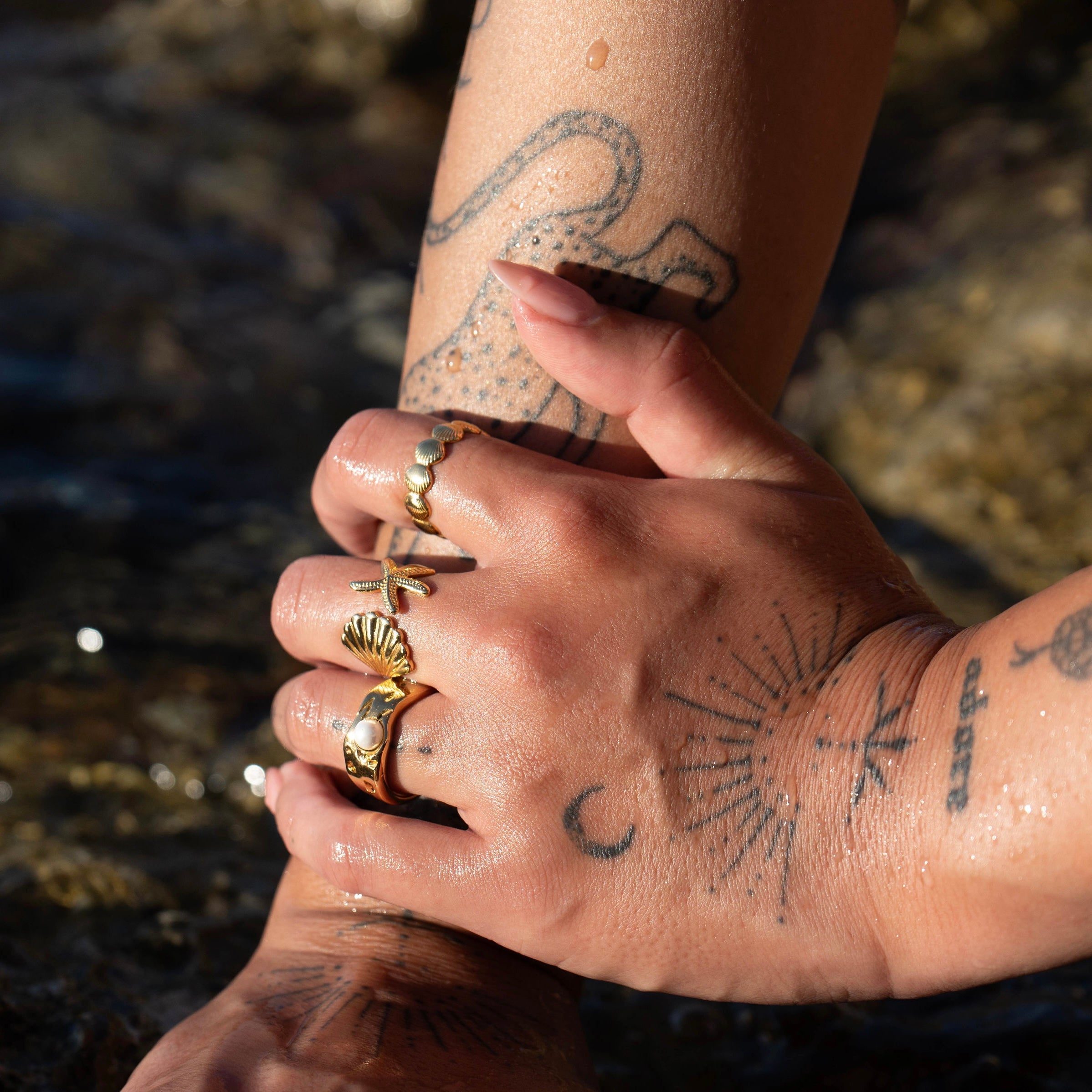Oaklyn | Sculpted Seashell Ring