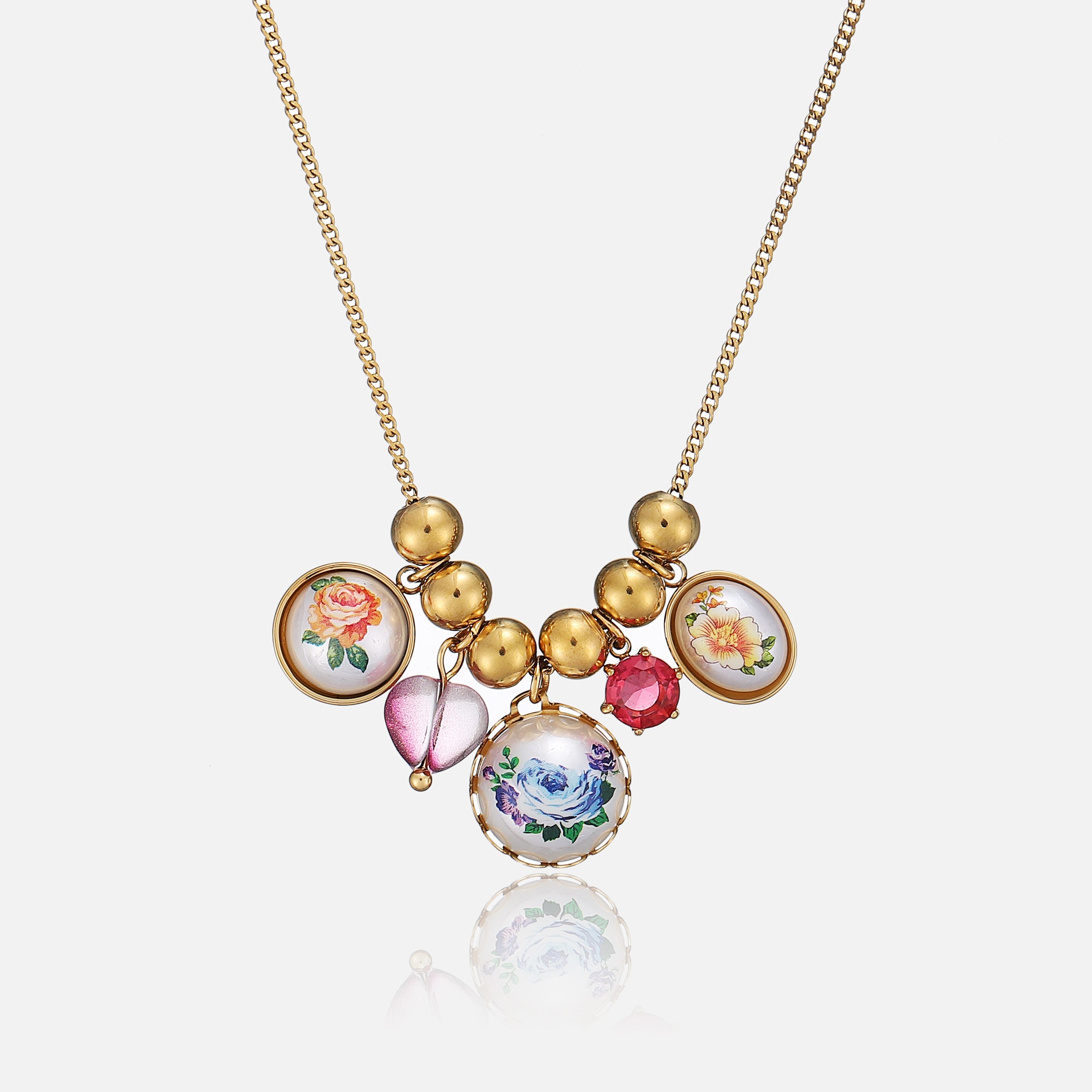 Thora | Sparkling Gem Statement Necklace
