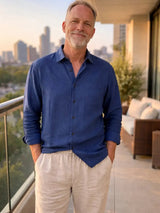Palmer | Linen Long Sleeve Shirt