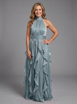 Maryjane | High Neck Ruffle Maxi Dress