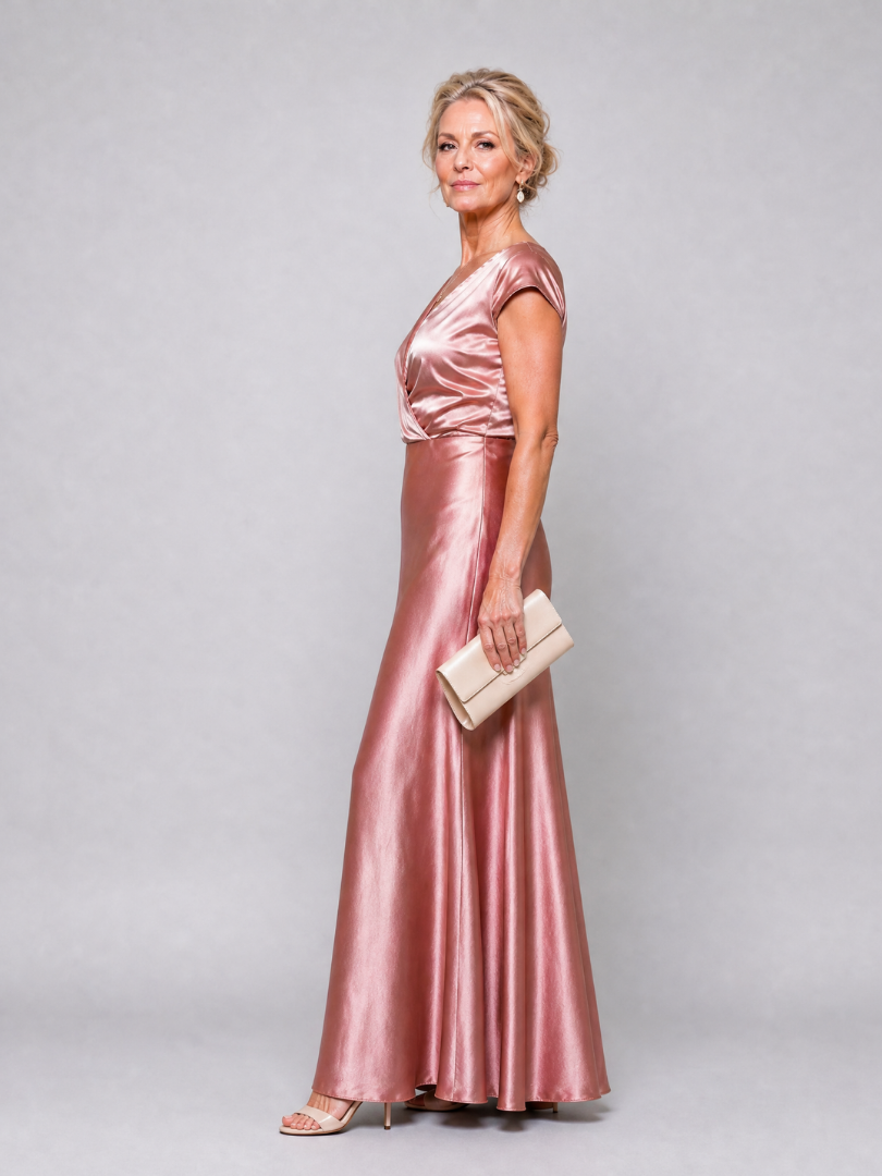 Pansy | Cap Sleeve Wrap Maxi Dress