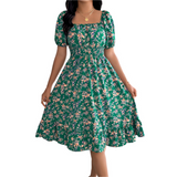 Solène | Square Neck Ruffled Sundress