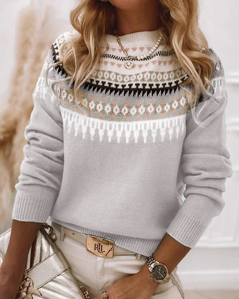Isolde | Fair Isle Knit Sweater
