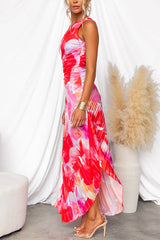 Demeter | One-Shoulder Pleated Maxi Dress