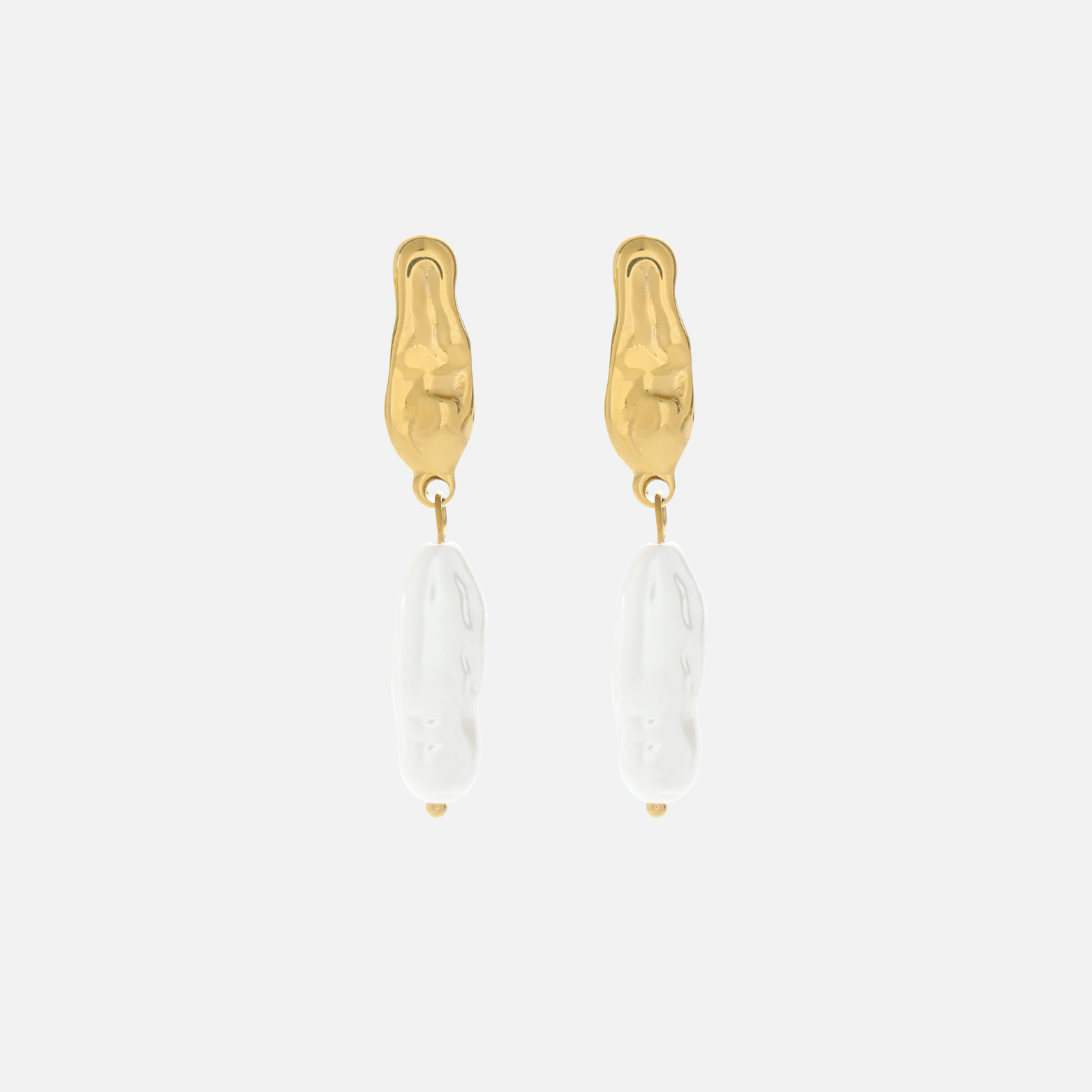 Wynona | Sculpted Pearl Drop Earrings