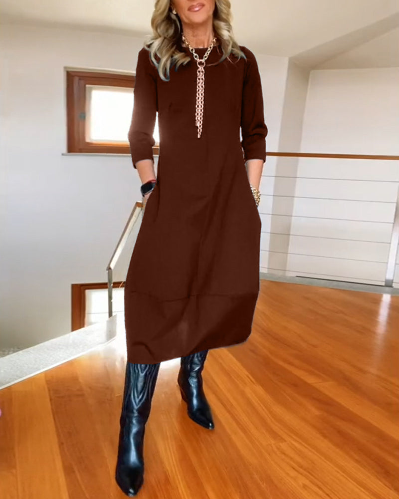 Elara | Luxe Maxi Dress Long Sleeves
