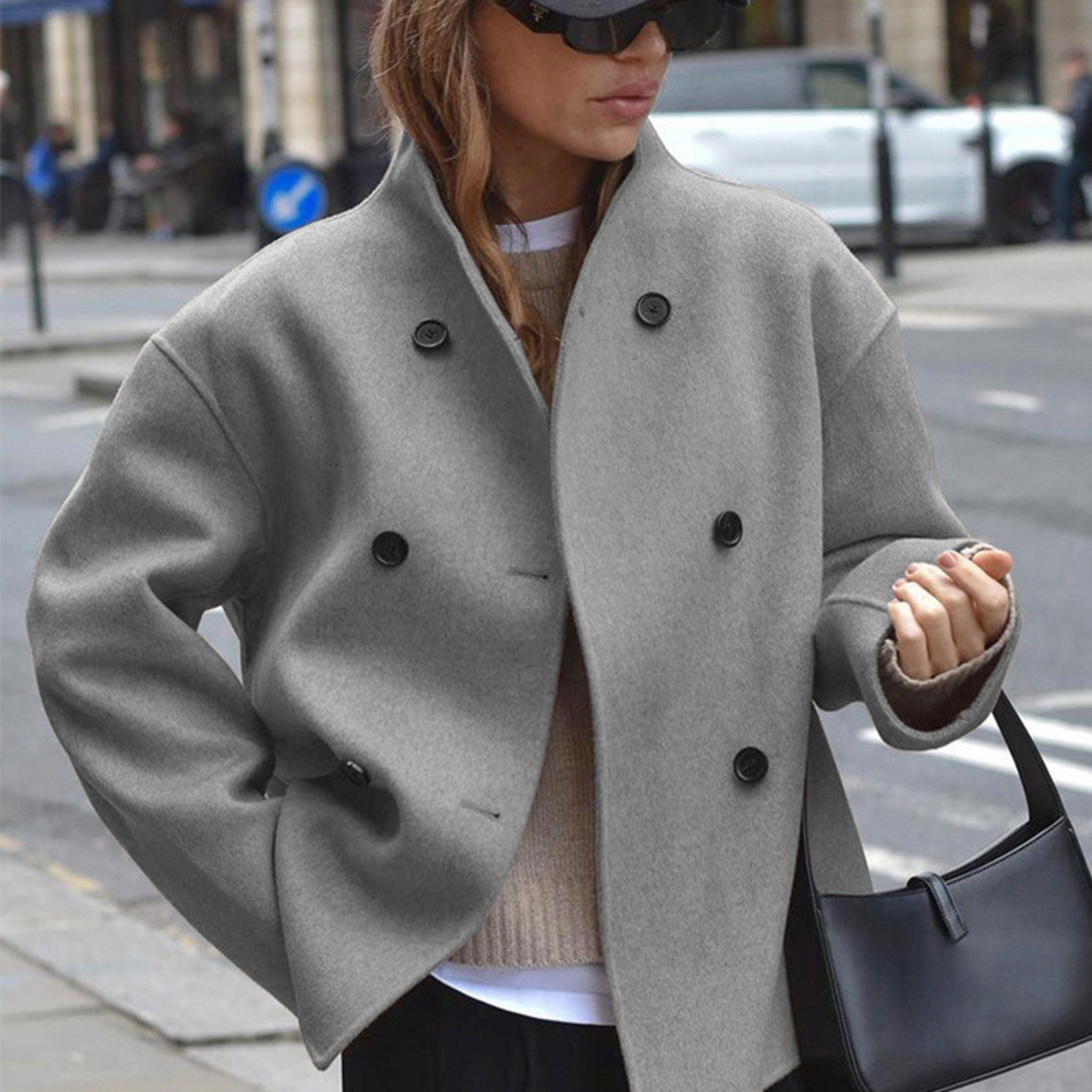 Séraphine | Cozy Stand Collar Long Coat