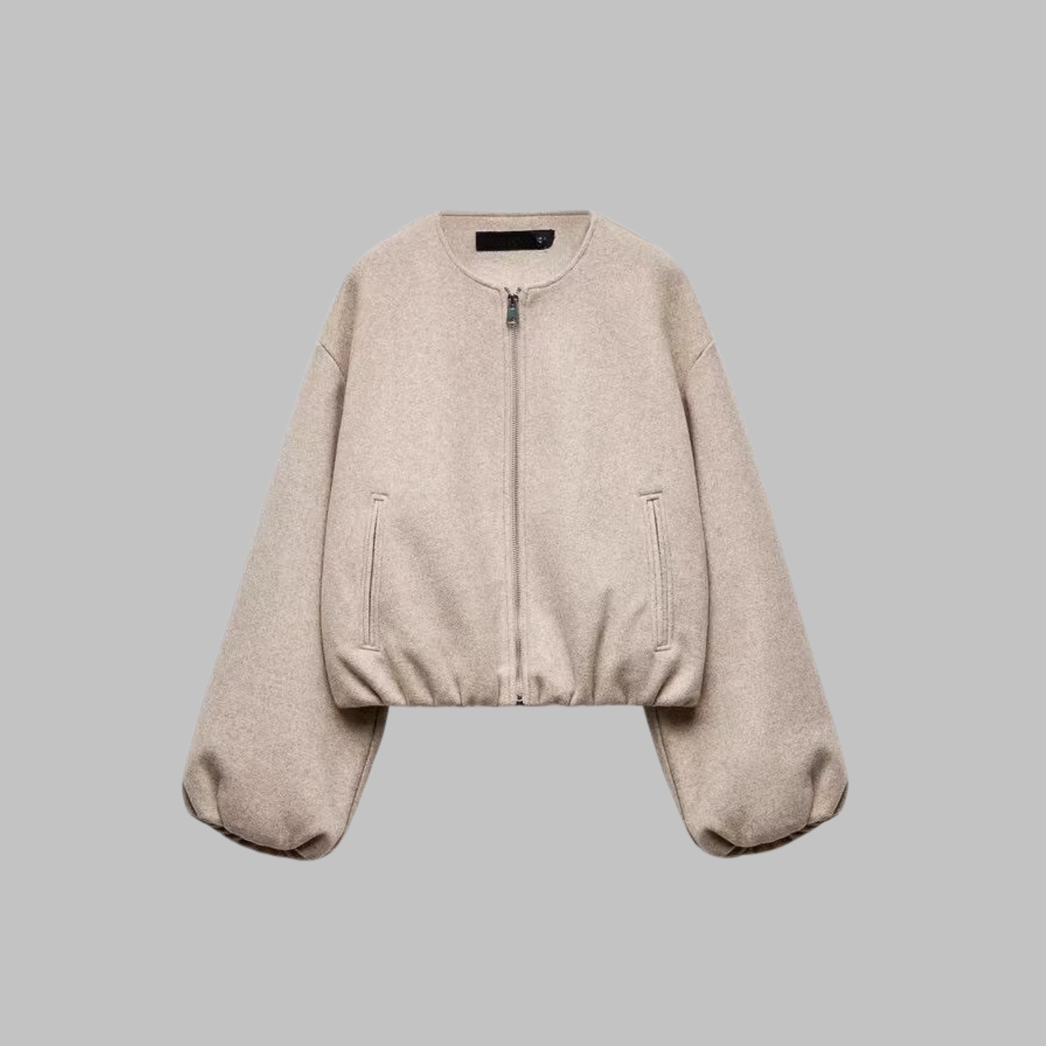 Vivienne | Zip Crop Long Sleeve Jacket