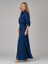 Madelyn | Long Sleeve Wrap Front Maxi Dress