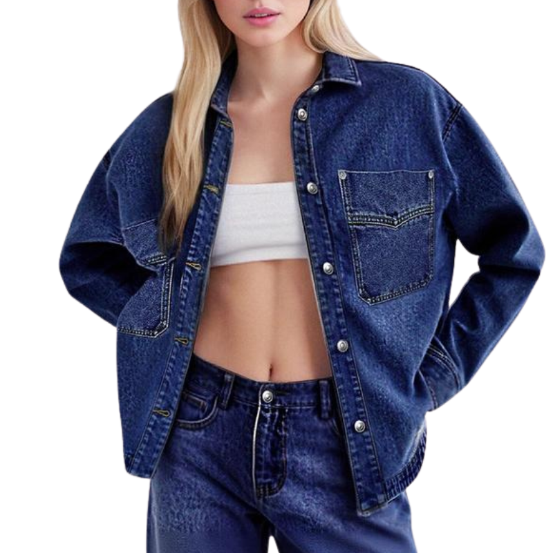 Elara | Vintage Loose Denim Jacket
