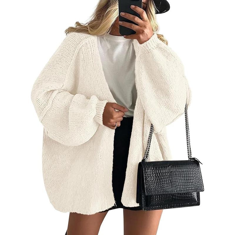 Veronika | Oversized Lantern Sleeve Knit Cardigan