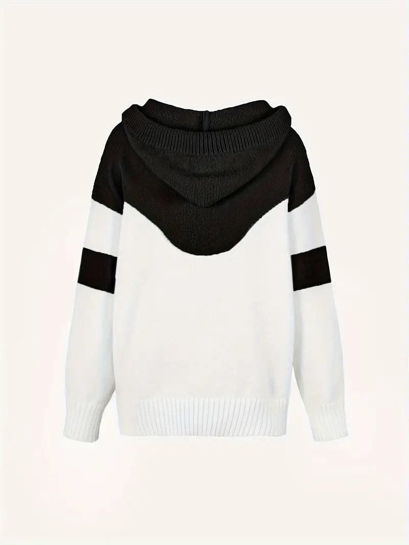 Céleste | Dual-Tone Cosy Relaxed Hoodie