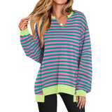 Camille | Oversized V-Neck Lightweight Sweatshirt