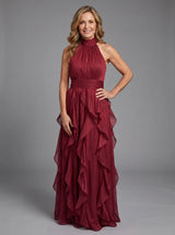Maryjane | High Neck Ruffle Maxi Dress