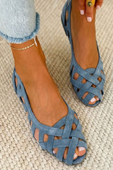 Daniela | Woven Strap Summer Sandals