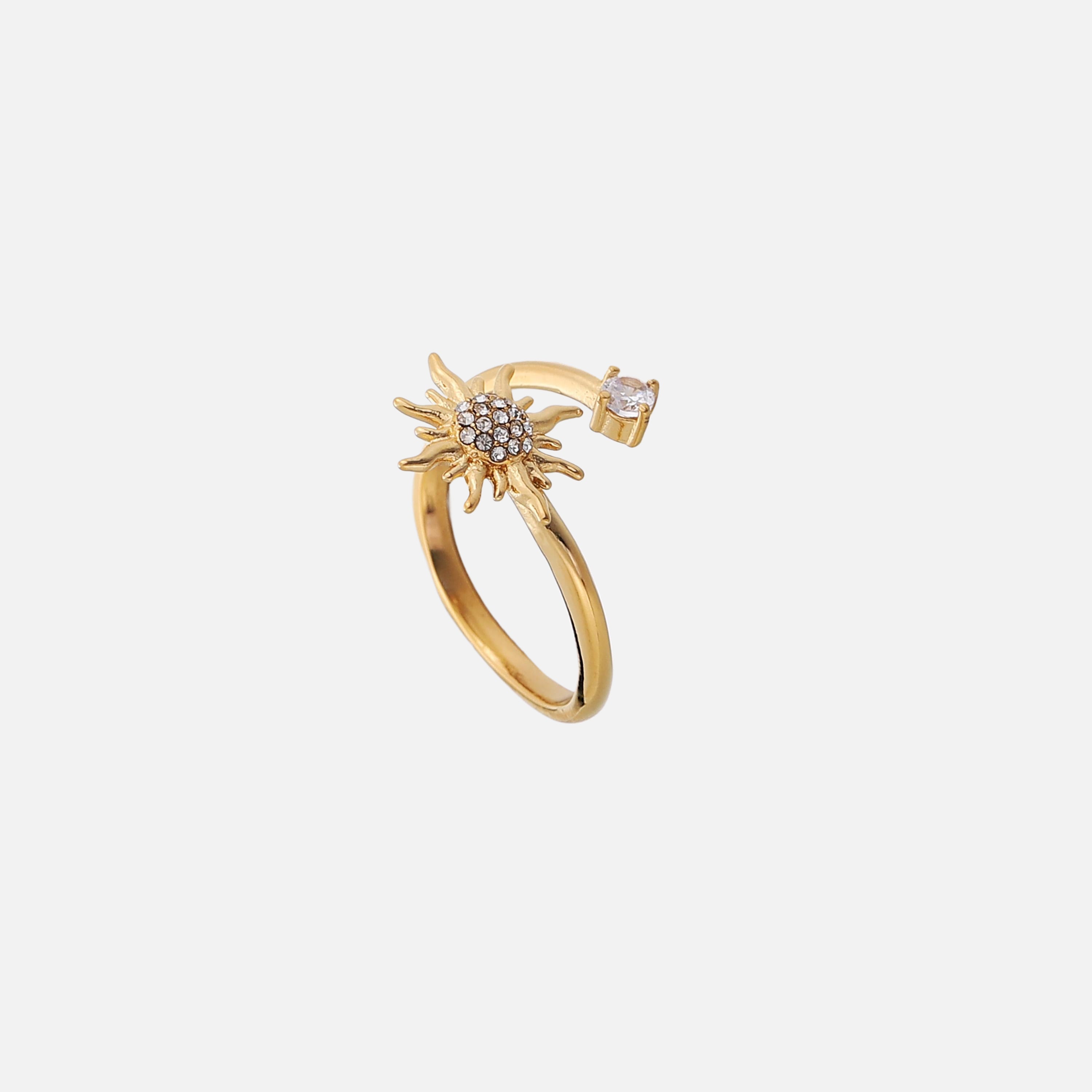 Pauline | Sunburst Adjustable Ring