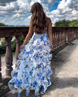 Kesia | Floral Midi Dress with Ruched Details