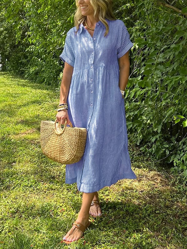 Mae | Striped Shirt Dress, Everyday Elegance