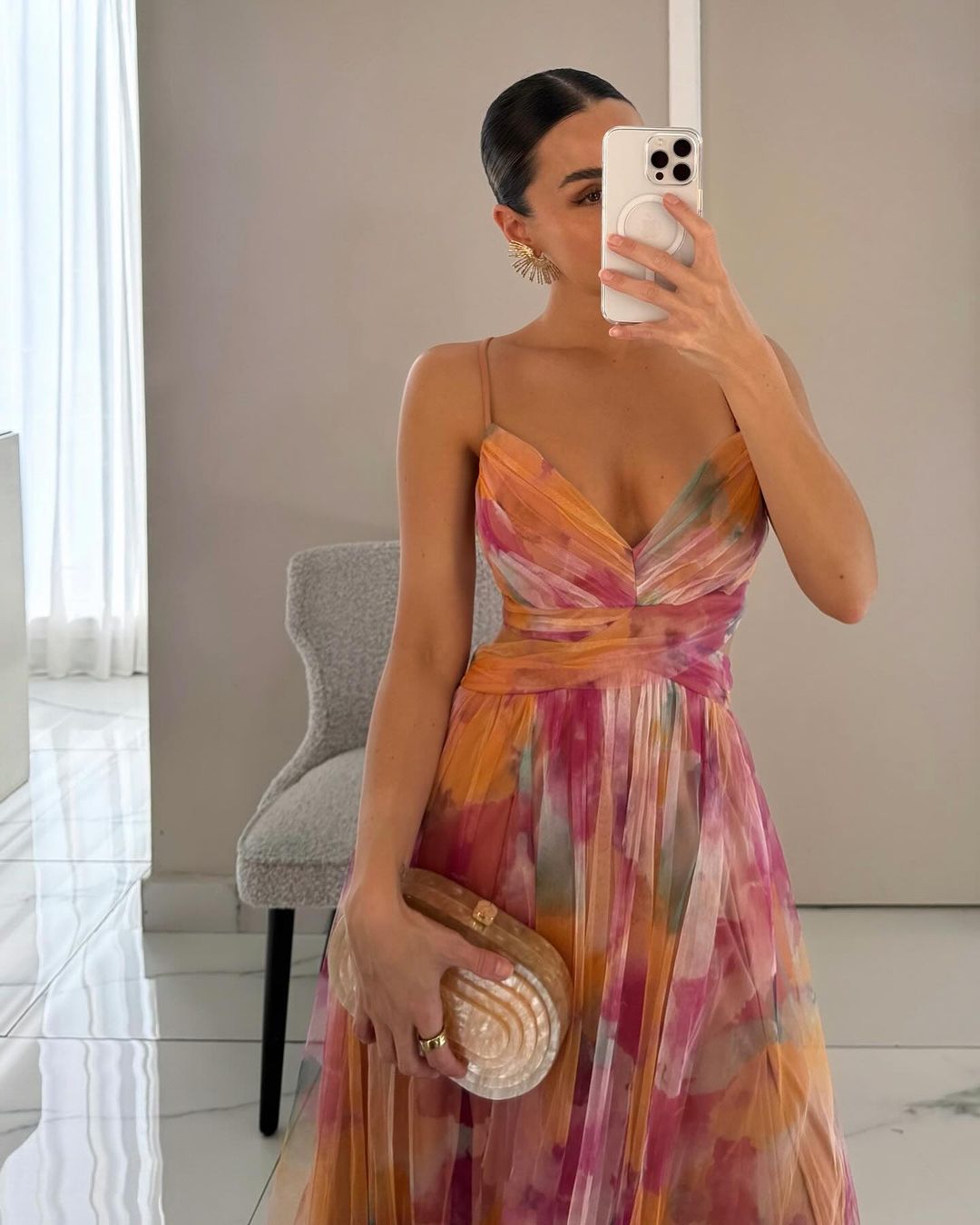 Lydia | Floral Maxi Dress Elegant