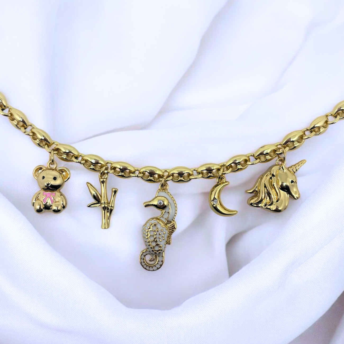 Ivory | Unicorn Charm Necklace