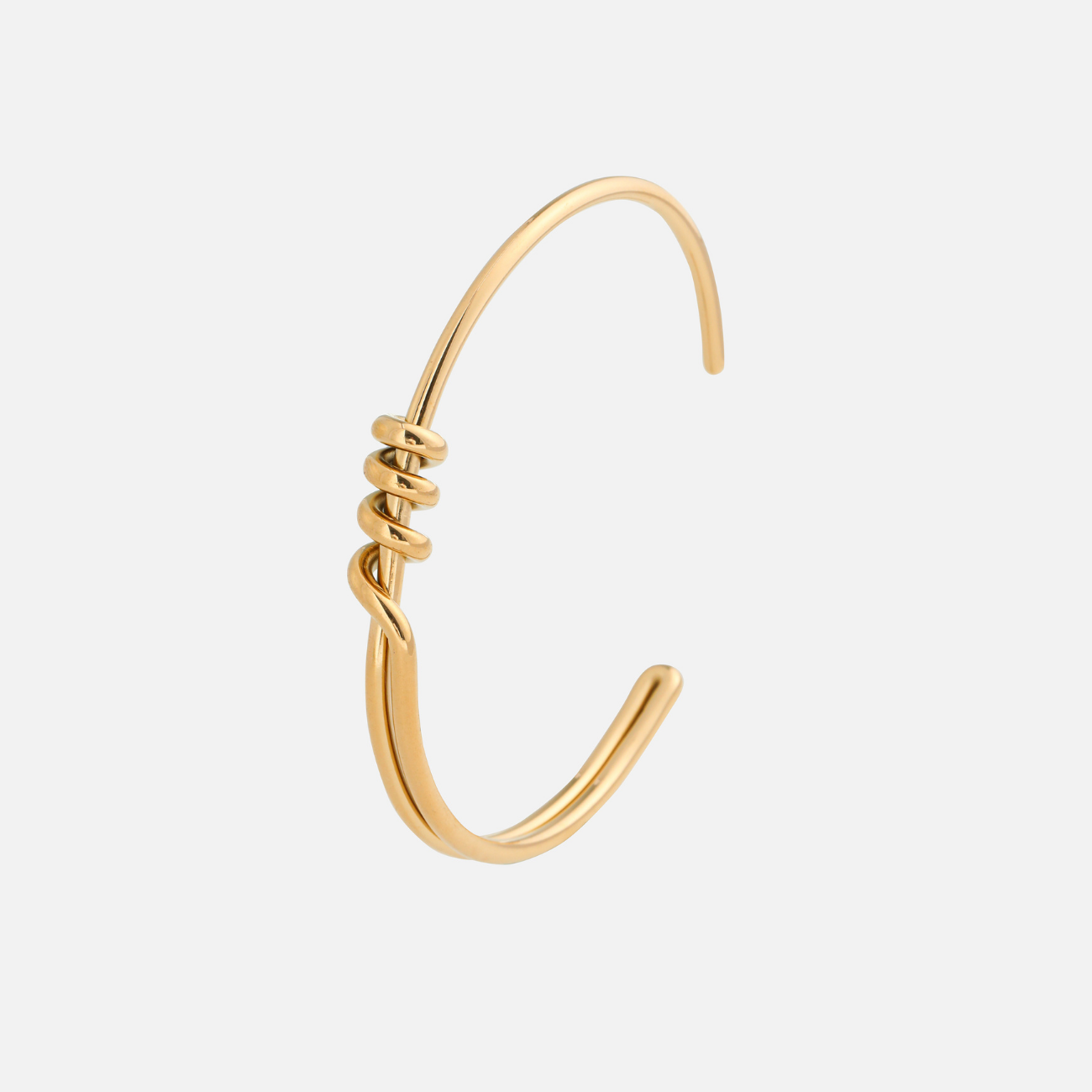 Waltraud | Gold-Tone Open Cuff Bracelet