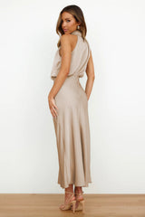 Chelsea | Satin Halter Slip Dress