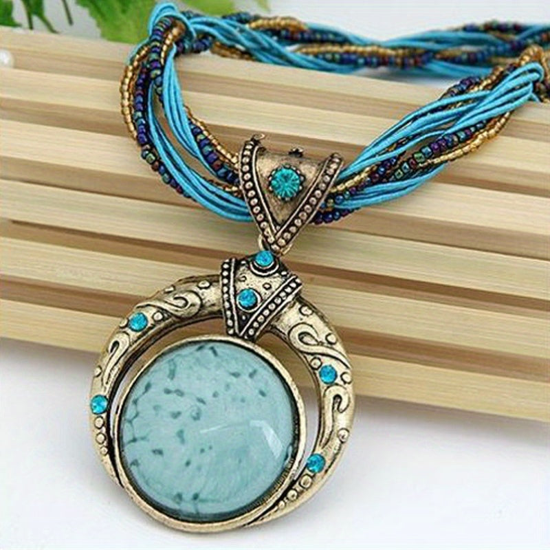 Erica | Bohemian Layered Pendant Necklace