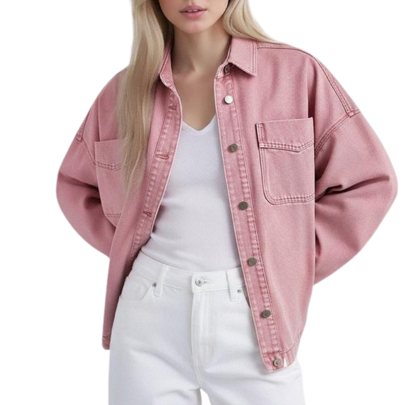 Elara | Vintage Loose Denim Jacket