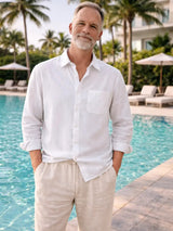 Palmer | Linen Long Sleeve Shirt