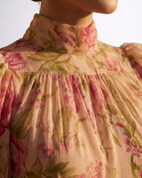 Delaney | Watercolor Floral Chiffon Maxi Dress