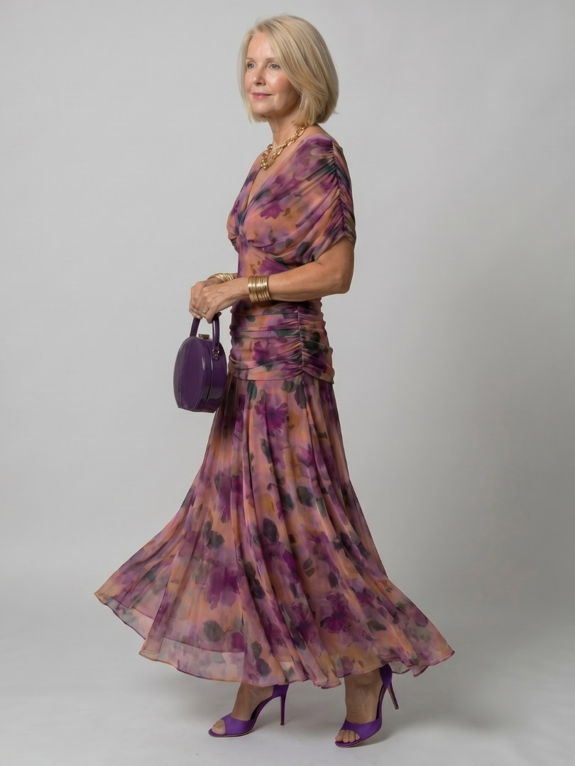 Treva | Off Shoulder Flow Midi Dress