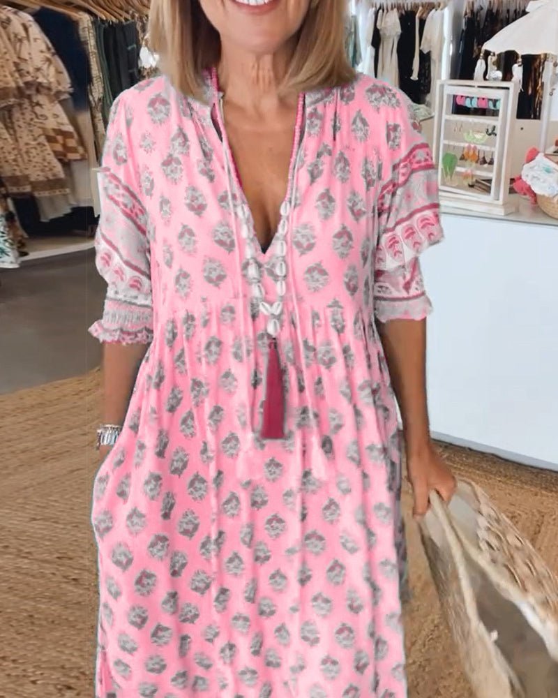 Vianney | Floral V-Neck Dress