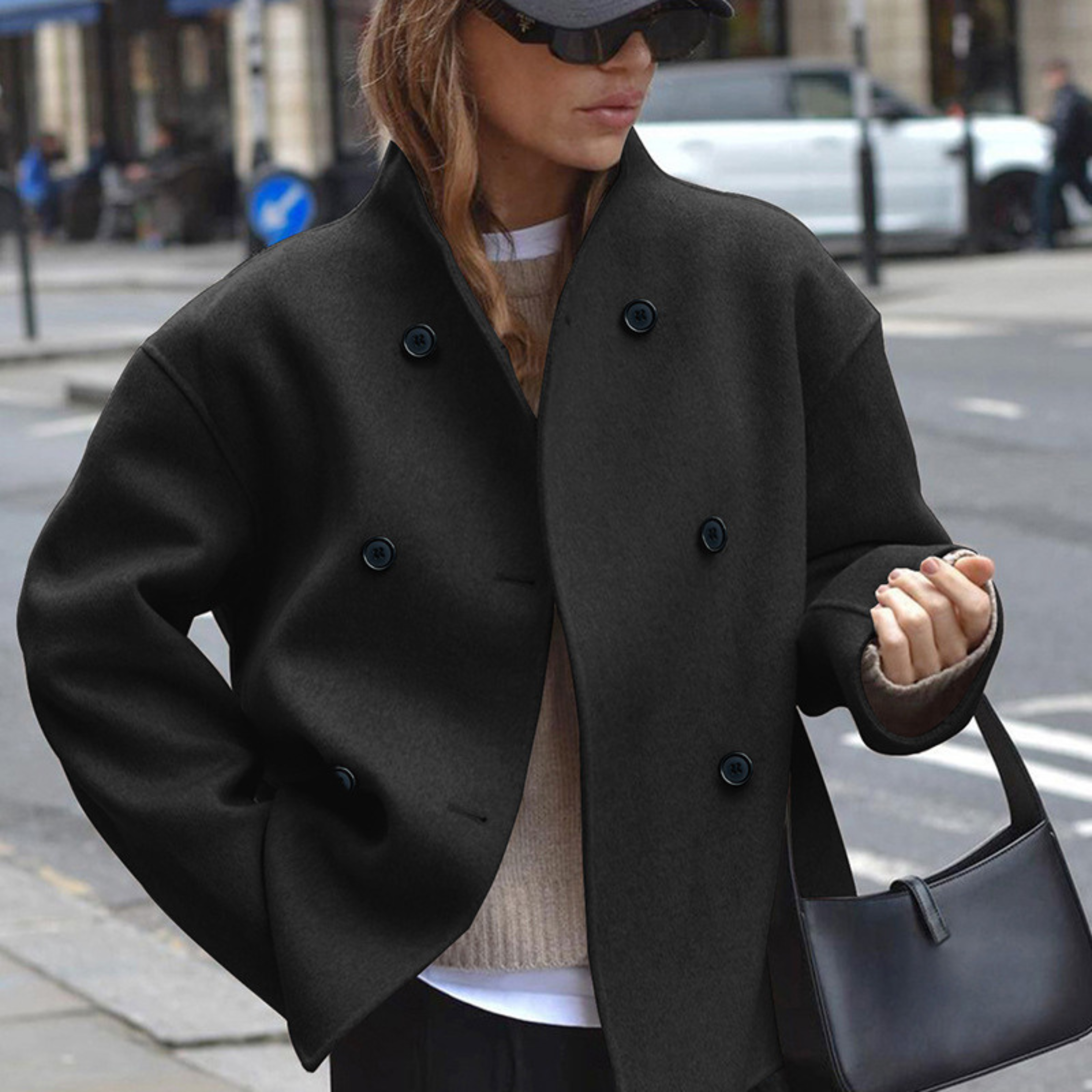 Séraphine | Cozy Stand Collar Long Coat