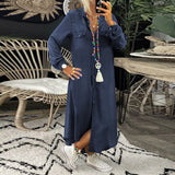 Glenda | Washed Denim Shirt Dress