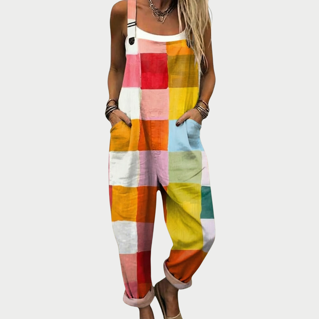 Brynne | Printed Wide-Leg Overalls