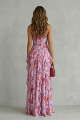 Cali | Cascading Rose Maxi Dress