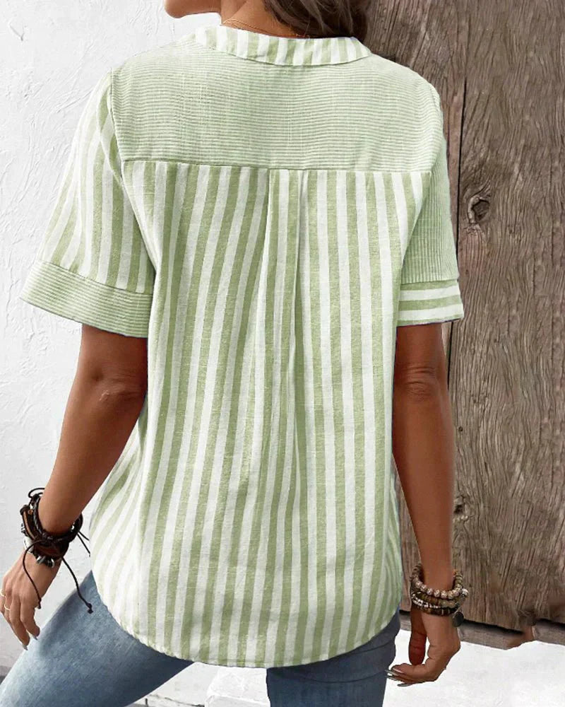 Naima | Soft Striped Blouse