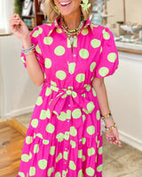 Evalyn | Polka-Dot Maxi Dress