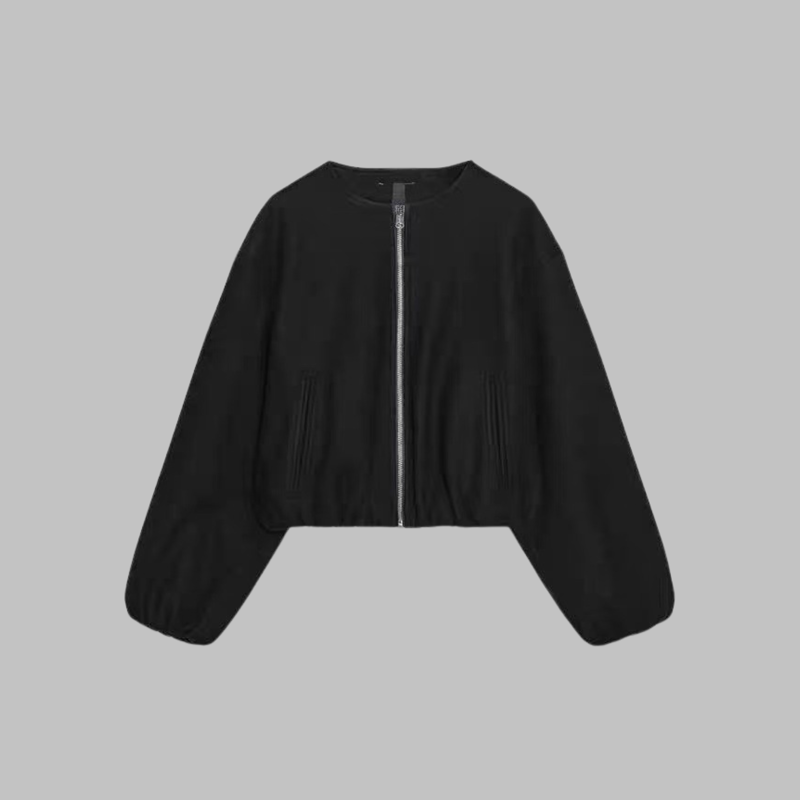 Vivienne | Zip Crop Long Sleeve Jacket