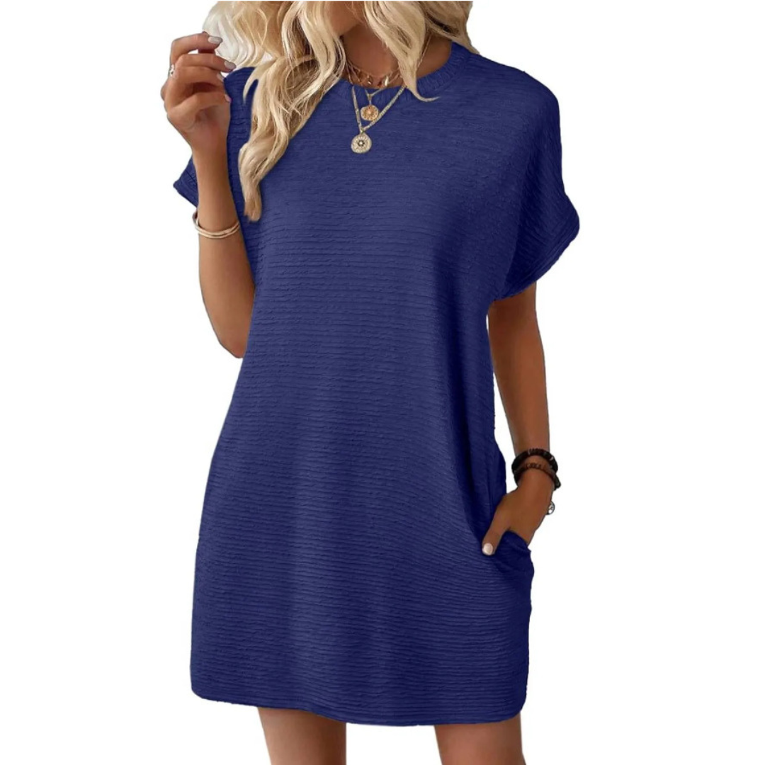 Winsome | Minimalist Round Neck Summer Dress