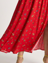 Vada | Square-Neck Floral Midi Dress