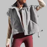 Camille | Cozy Fleece Button-Down Vest
