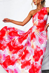 Demeter | One-Shoulder Pleated Maxi Dress