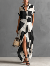 Kami | Maxi Dress Black & White Print