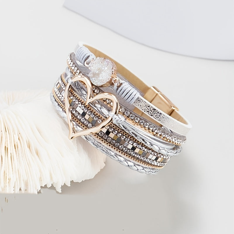 Jennifer | Bohemian Multi-Layer Leather Bracelet