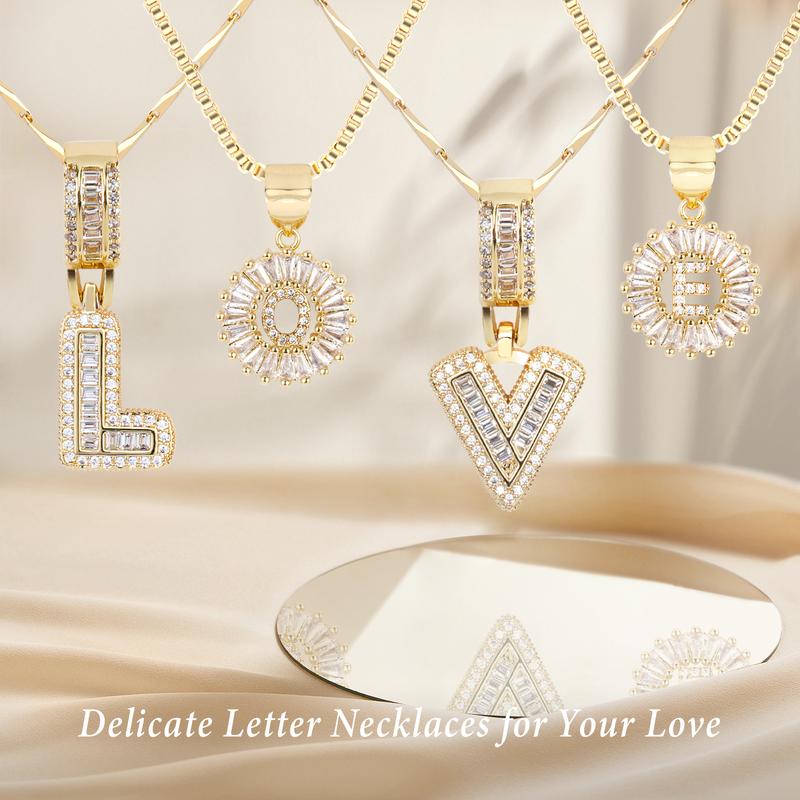 Avery | Initial Pendant Necklace Set of 2