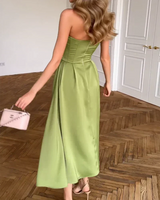 Clarissa | Strapless Midi Dress