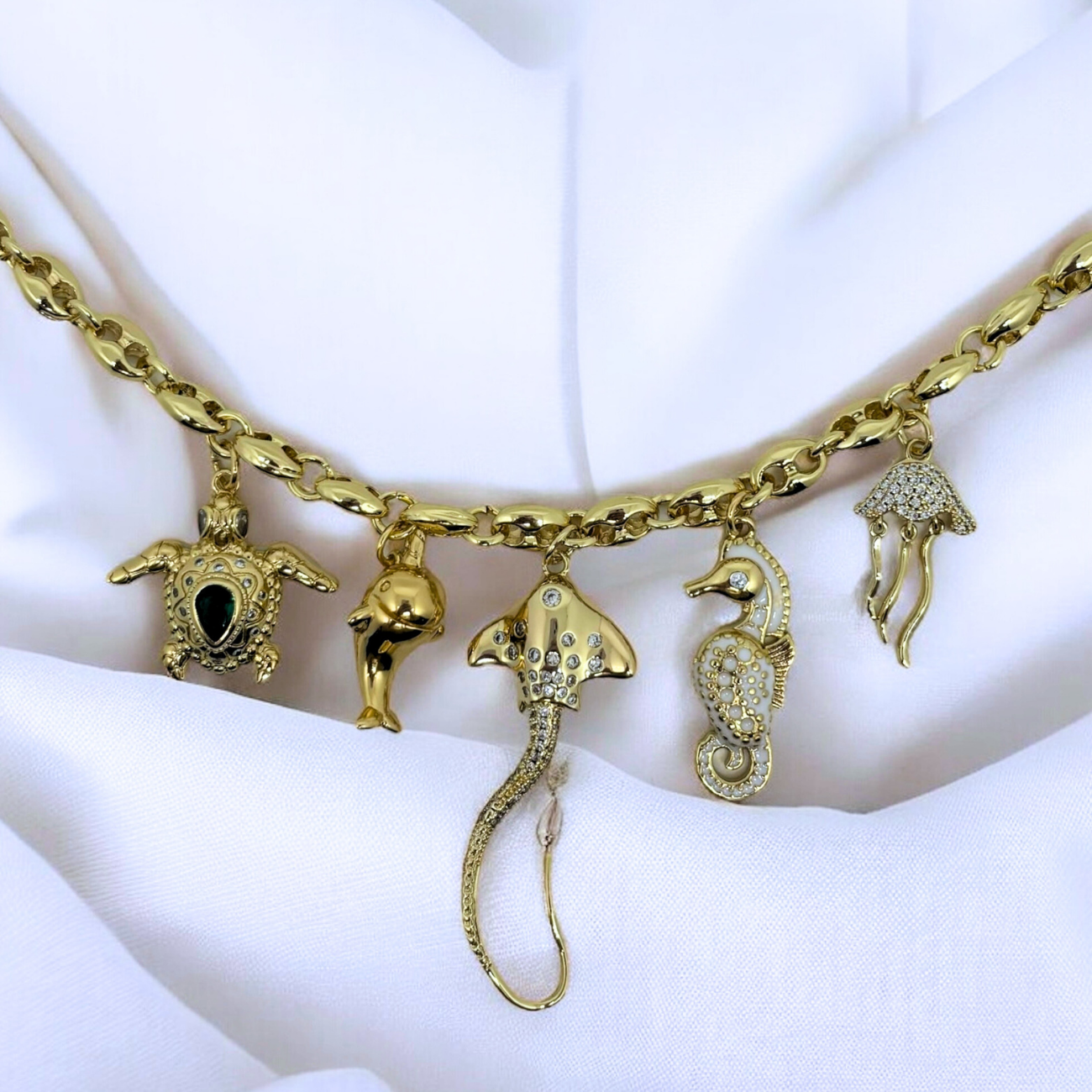 Jutta | Ocean-Inspired Gold-Plated Necklace