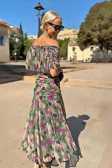 Tillie | Coral Evening Maxi Dress