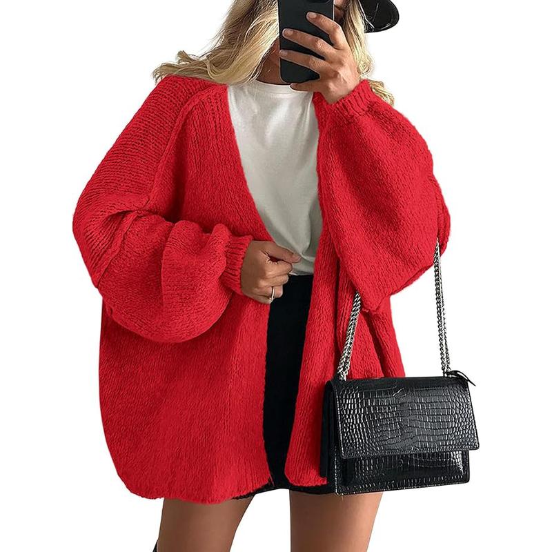Veronika | Oversized Lantern Sleeve Knit Cardigan